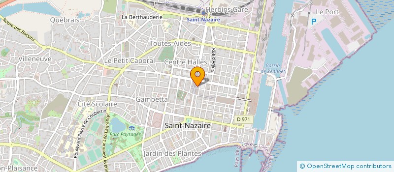 localisation de l'entreprise VETEMENTS LAMOUREUX à SAINT-NAZAIRE