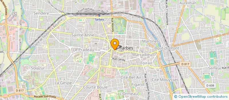 localisation de l'entreprise VETEMENTS MALAURY  TARBES