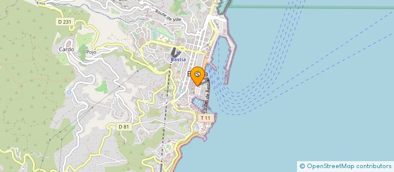 localisation de l'entreprise VETEMENTS MARCEL LORENZI à BASTIA