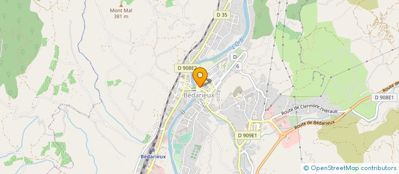 localisation de l'entreprise VETEMENTS ROQUE FRERES  BEDARIEUX