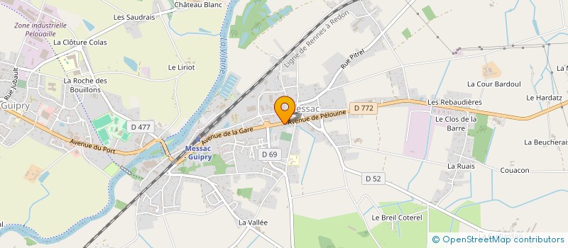 localisation de l'entreprise VETEMENTS RUELLAND  GUIPRY-MESSAC