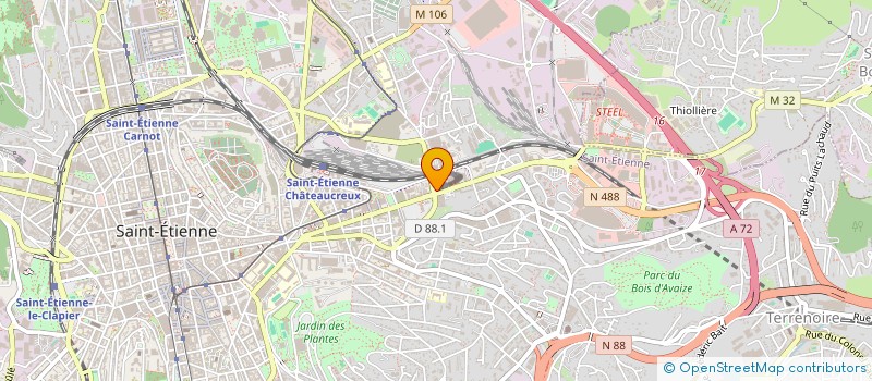 localisation de l'entreprise VETEMENTS TECHNIQUES DU GIER à SAINT-ETIENNE