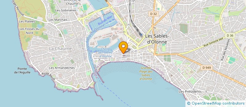 localisation de l'entreprise VETEMENTS VALLEE à LES SABLES D'OLONNE