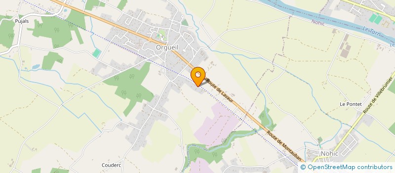 localisation de l'entreprise VETEORE à ORGUEIL