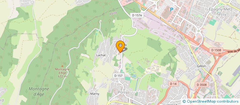 localisation de l'entreprise VETERAN CSA POISY  POISY