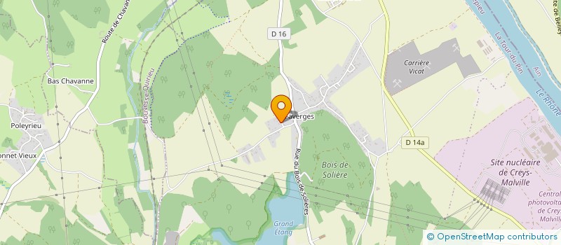 localisation de l'entreprise VETERANS BOUVESSE MONTALIEU PORCIEU (V.B.M.P.)  CREYS-MEPIEU