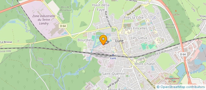 localisation de l'entreprise VETERANS DU FOOT BALL LURON  LURE