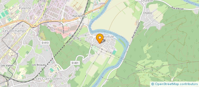 localisation de l'entreprise VETERANS DU FOTBALL-CLUB D AMAGNEY MARCHAUX  CHALEZEULE