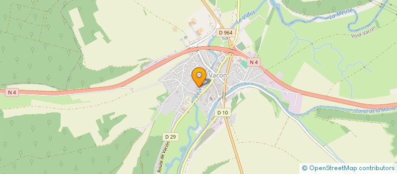 localisation de l'entreprise VETERANS SORCY VOID à VOID-VACON