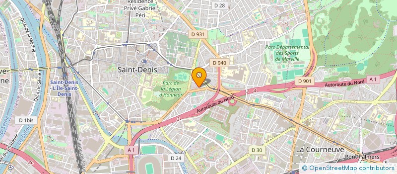 localisation de l'entreprise VETERANS UNITED FOOTBALL ASSOCIATION (VUFA)  SAINT-DENIS