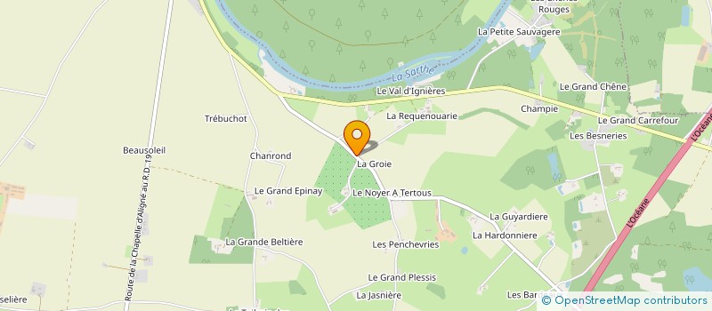 localisation de l'entreprise VETERINAIRE AUBIN  SOLESMES