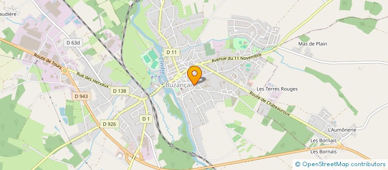 localisation de l'entreprise VETERINAIRE BOOGAERTS à BUZANCAIS