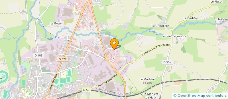 localisation de l'entreprise VETERINAIRE DE L'ALLIERE à VIRE-NORMANDIE