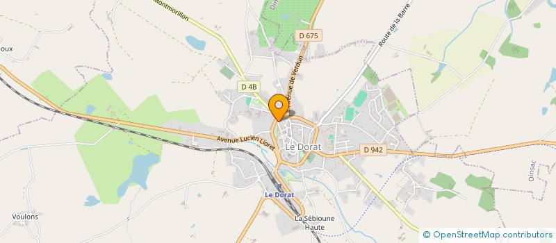 localisation de l'entreprise VETERINAIRE DE LA BASSE MARCHE à LE DORAT