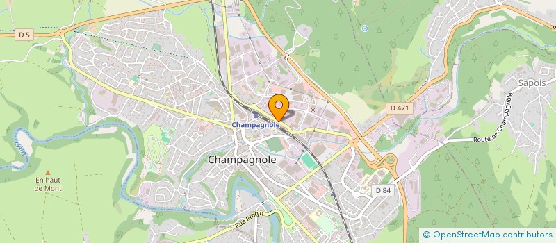 localisation de l'entreprise VETERINAIRE DES PLATEAUX  CHAMPAGNOLE