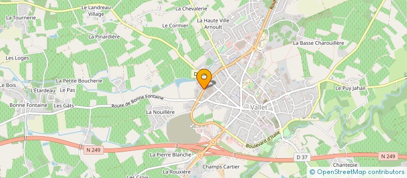 localisation de l'entreprise VETERINAIRE DESBOUIGES  VALLET