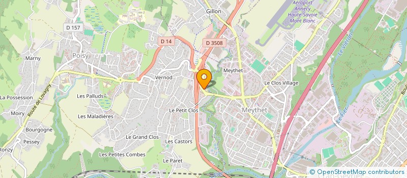 localisation de l'entreprise VETERINAIRE DMV CLERMONT  POISY