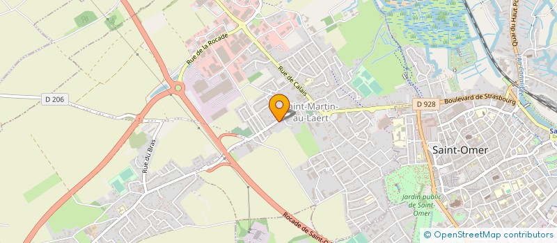 localisation de l'entreprise VETERINAIRE DU DOCTEUR DONNE  SAINT-MARTIN-LEZ-TATINGHEM