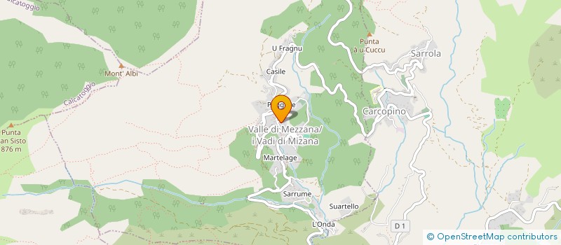 localisation de l'entreprise VETERINAIRE DU GOZZI  ALATA