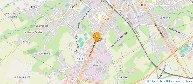 localisation de l'entreprise VETERINAIRE DU HAZE à FLERS