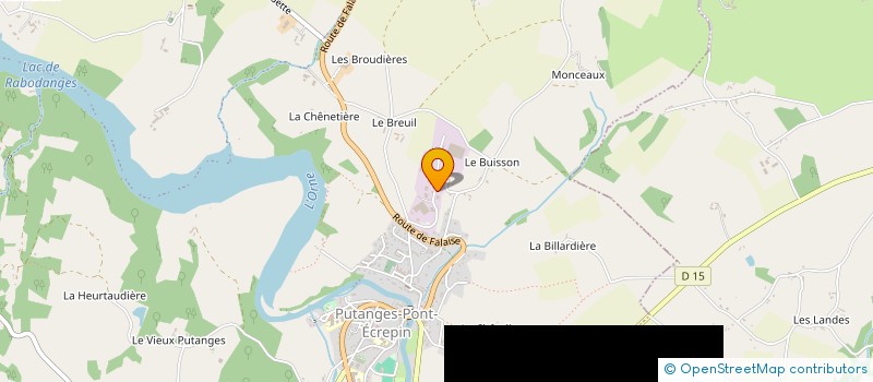 localisation de l'entreprise VETERINAIRE DU LAC  PUTANGES-LE-LAC