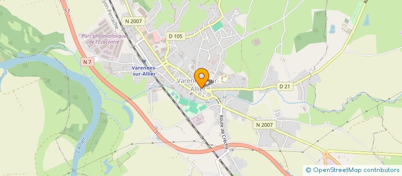 localisation de l'entreprise VETERINAIRE DU MARCHE à VARENNES-SUR-ALLIER