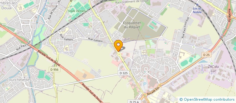localisation de l'entreprise VETERINAIRE DU RAQUET à LAMBRES-LEZ-DOUAI