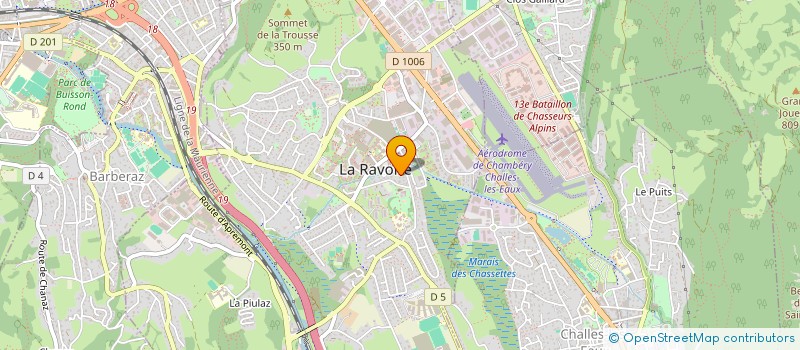 localisation de l'entreprise VETERINAIRE DU VALLON FLEURI  LA RAVOIRE