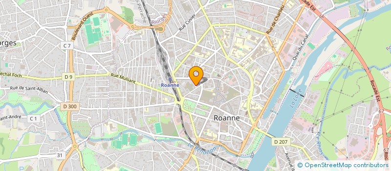 localisation de l'entreprise VETERINAIRE SILVERT  ROANNE