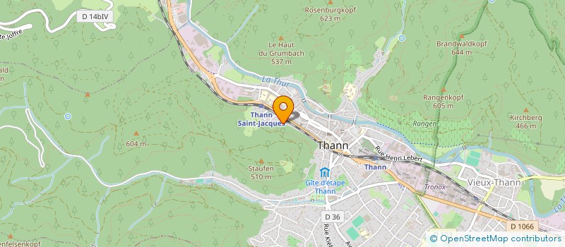 localisation de l'entreprise VETERINAIRES CLAUDINE PLOT  OLIVIER PLOT  THANN