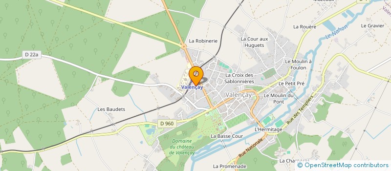 localisation de l'entreprise VETERINAIRES DE GATINES à VALENCAY