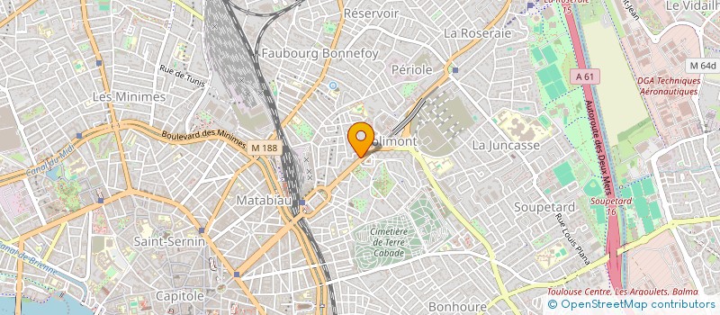 localisation de l'entreprise VETERINAIRES DE JOLIMONT à TOULOUSE