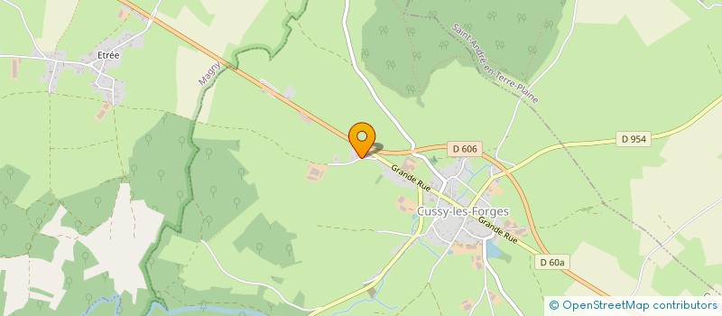 localisation de l'entreprise VETERINAIRES DE LA CROIX BLANCHE à CUSSY-LES-FORGES