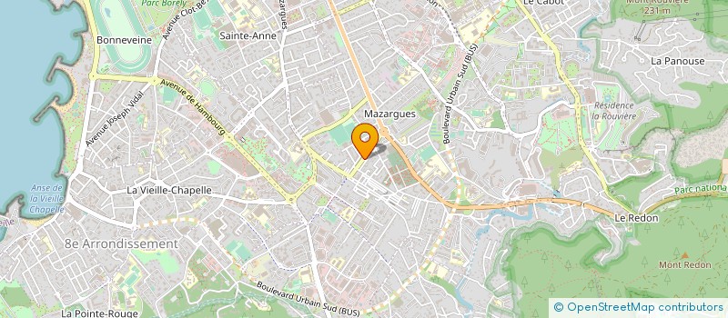 localisation de l'entreprise VETERINAIRES DE MAZARGUES  MARSEILLE