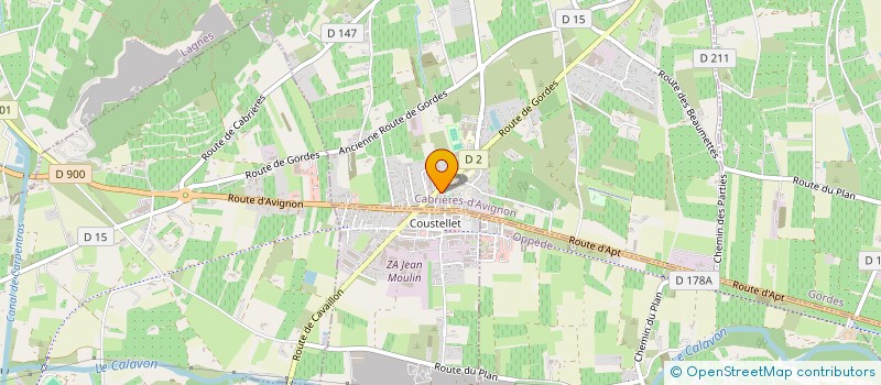 localisation de l'entreprise VETERINAIRES DES OCRES  CABRIERES-D'AVIGNON