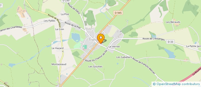 localisation de l'entreprise VETERINAIRES DES PERELLES  TRONGET