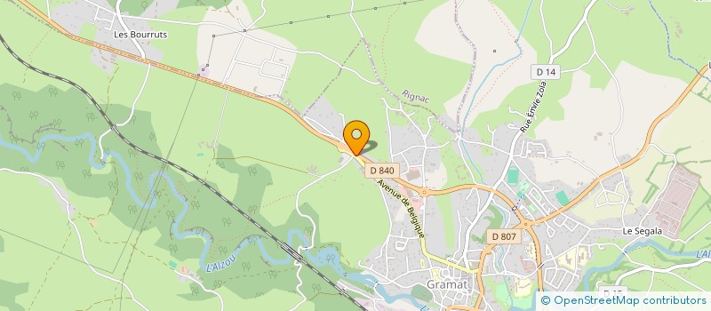 localisation de l'entreprise VETERINAIRES DU CAUSSE à GRAMAT
