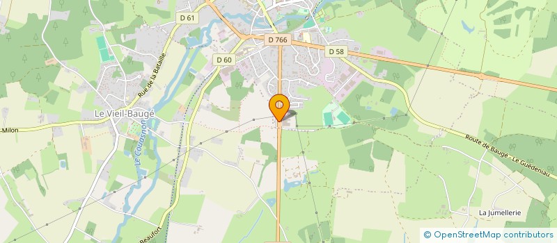 localisation de l'entreprise VETERINAIRES DU COUASNON à BAUGE-EN-ANJOU