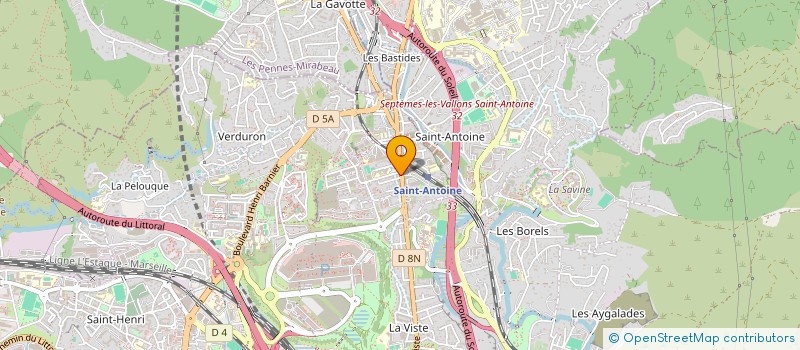 localisation de l'entreprise VETERINAIRES SAINT-ANTOINE BOUROUDIAN-BELLMANN-DAGNAC à MARSEILLE