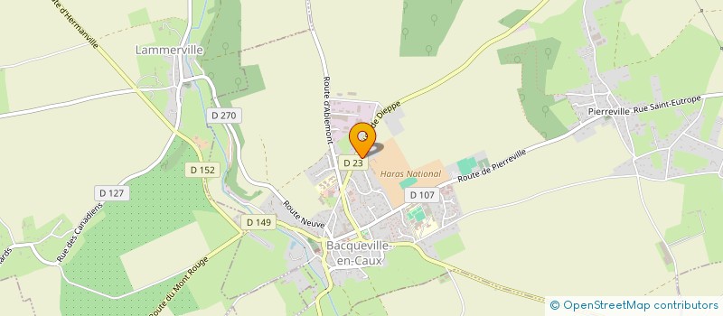 localisation de l'entreprise VETERINAIRES TERRE DE CAUX  BACQUEVILLE-EN-CAUX