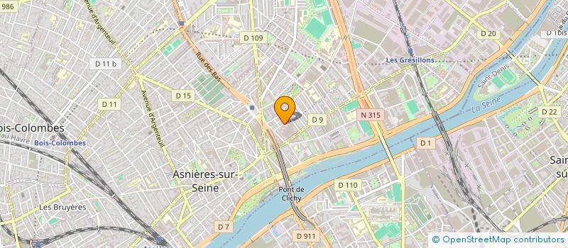 localisation de l'entreprise VETEXIA à GENNEVILLIERS