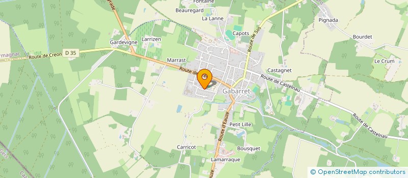 localisation de l'entreprise VETGABARRET  GABARRET
