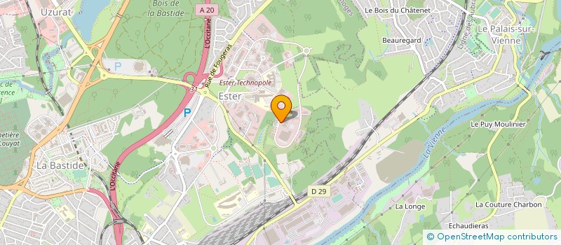 localisation de l'entreprise VETI à LIMOGES