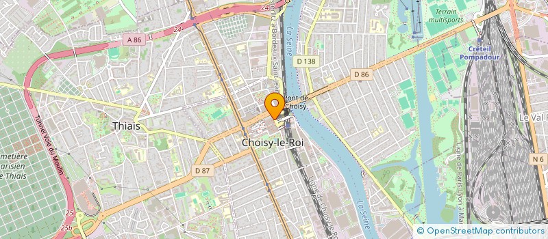localisation de l'entreprise VETICLASS à CHOISY-LE-ROI