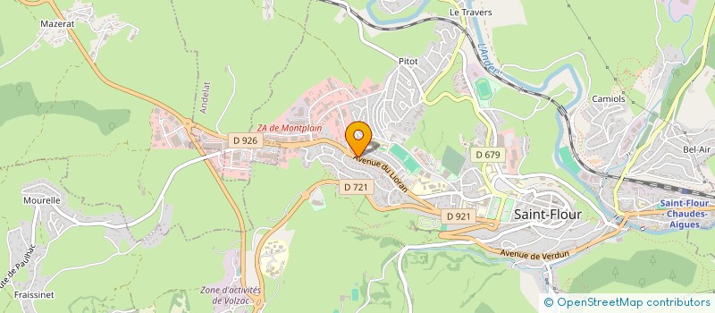localisation de l'entreprise VETIM 15000 à ANDELAT