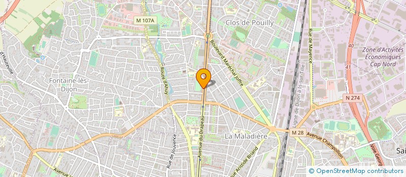localisation de l'entreprise VETINWEB NF à DIJON