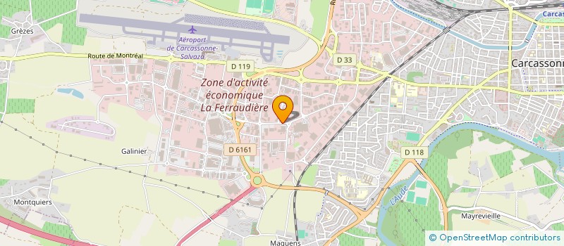 localisation de l'entreprise VETIPRO 11  CARCASSONNE