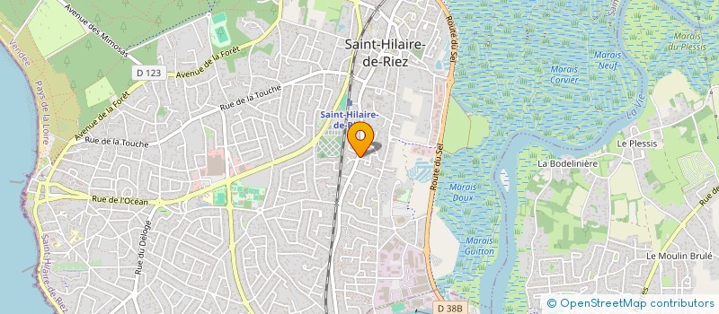 localisation de l'entreprise VETIVER à SAINT-HILAIRE-DE-RIEZ