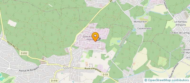 localisation de l'entreprise VETIVER HOSSEGOR  ANGRESSE