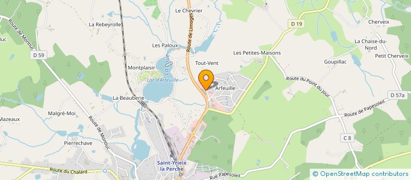 localisation de l'entreprise VETIZOU à SAINT-YRIEIX-LA-PERCHE